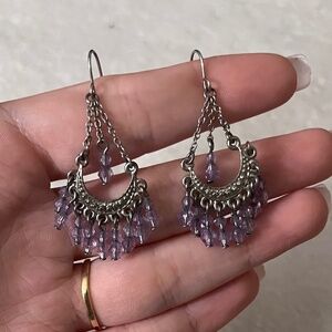 DO NOT BUY!!! SOLD!! Purple Dangle Earrings